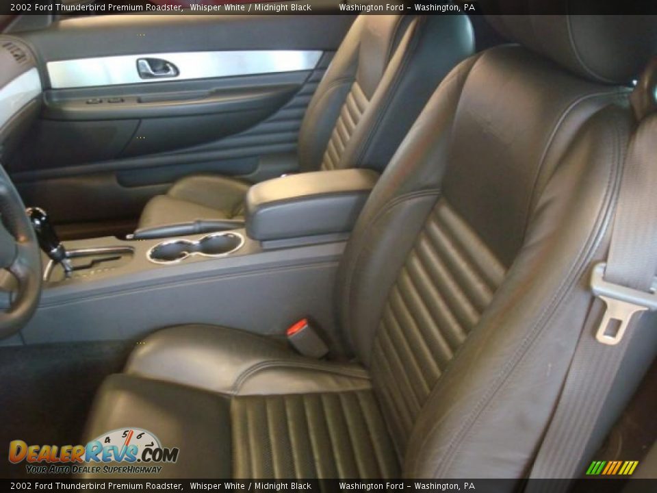 2002 Ford Thunderbird Premium Roadster Whisper White / Midnight Black Photo #7