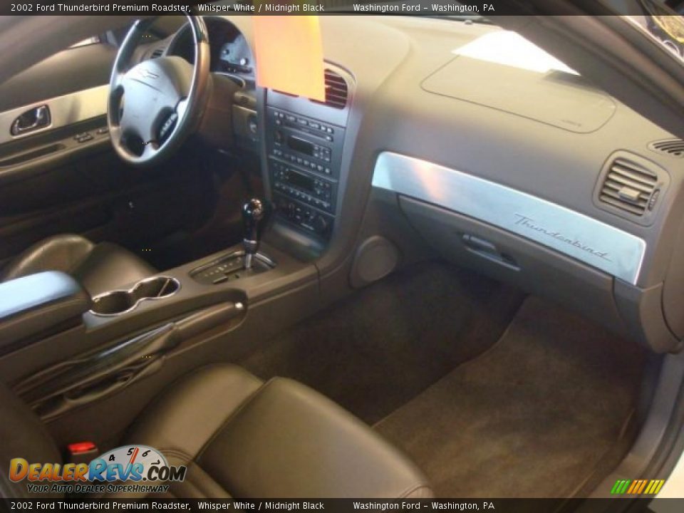 2002 Ford Thunderbird Premium Roadster Whisper White / Midnight Black Photo #8