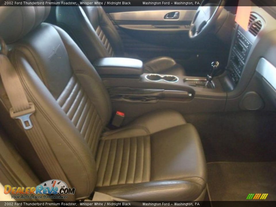 2002 Ford Thunderbird Premium Roadster Whisper White / Midnight Black Photo #11