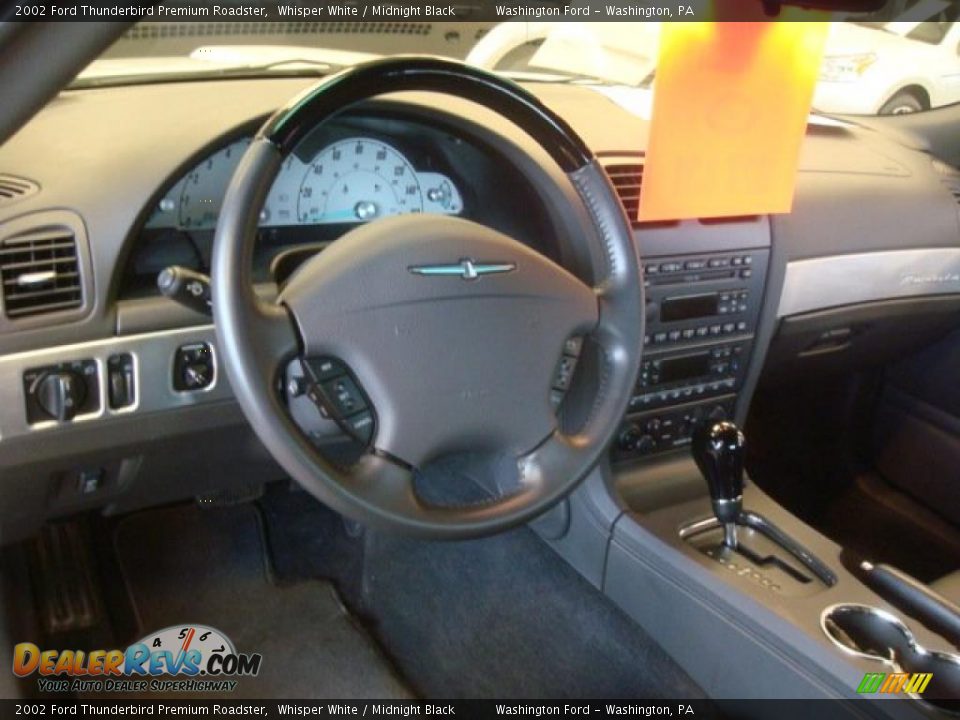 2002 Ford Thunderbird Premium Roadster Whisper White / Midnight Black Photo #14