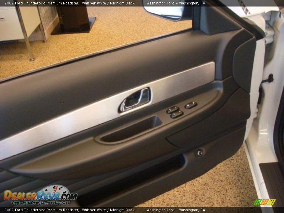 2002 Ford Thunderbird Premium Roadster Whisper White / Midnight Black Photo #15