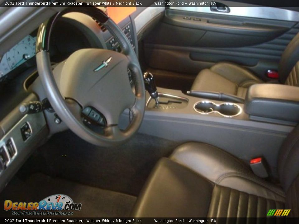2002 Ford Thunderbird Premium Roadster Whisper White / Midnight Black Photo #16