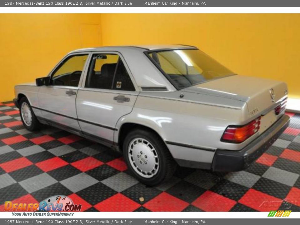 1987 Mercedes-Benz 190 Class 190E 2.3 Silver Metallic / Dark Blue Photo #4