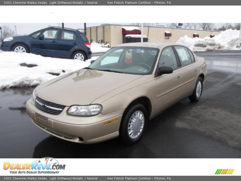 2001 Chevrolet Malibu Sedan Light Driftwood Metallic / Neutral Photo #2