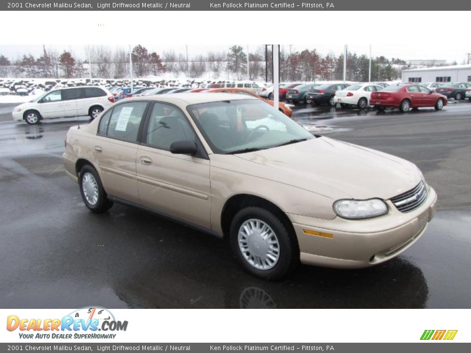 2001 Chevrolet Malibu Sedan Light Driftwood Metallic / Neutral Photo #4