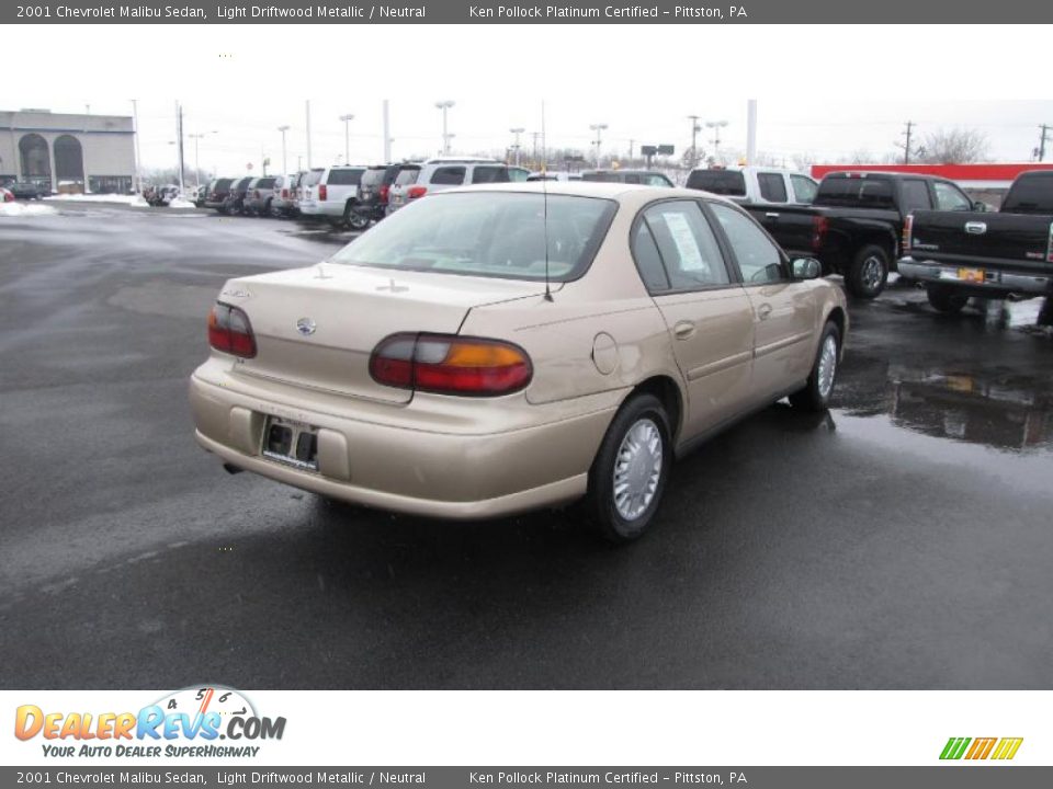 2001 Chevrolet Malibu Sedan Light Driftwood Metallic / Neutral Photo #5