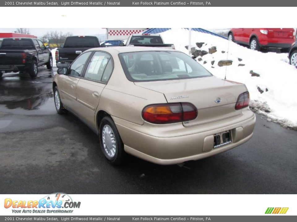 2001 Chevrolet Malibu Sedan Light Driftwood Metallic / Neutral Photo #7
