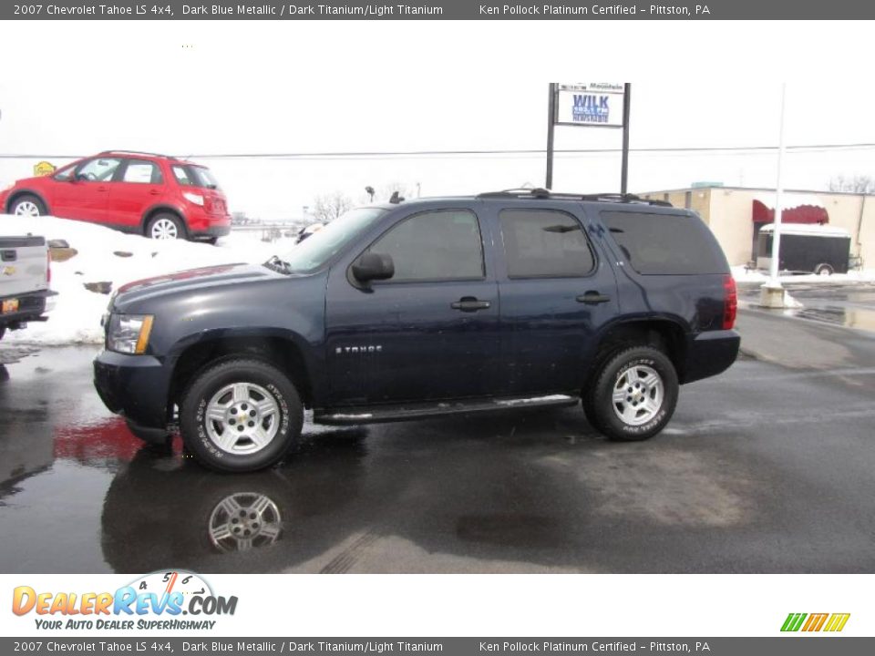 2007 Chevrolet Tahoe LS 4x4 Dark Blue Metallic / Dark Titanium/Light Titanium Photo #1