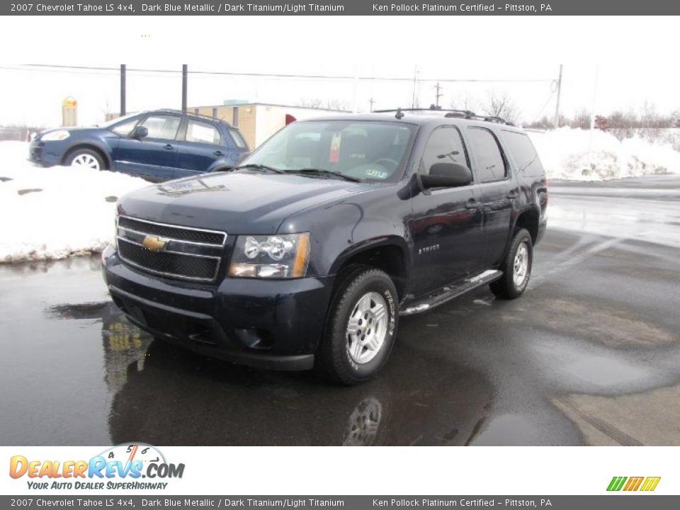 2007 Chevrolet Tahoe LS 4x4 Dark Blue Metallic / Dark Titanium/Light Titanium Photo #2