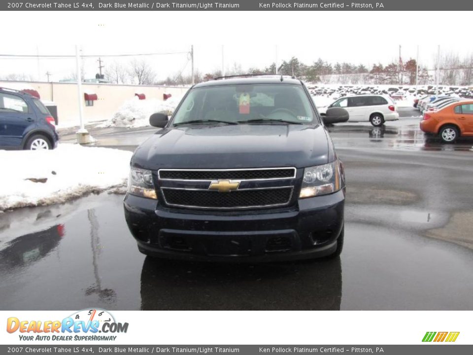 2007 Chevrolet Tahoe LS 4x4 Dark Blue Metallic / Dark Titanium/Light Titanium Photo #3