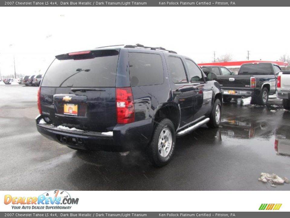 2007 Chevrolet Tahoe LS 4x4 Dark Blue Metallic / Dark Titanium/Light Titanium Photo #5
