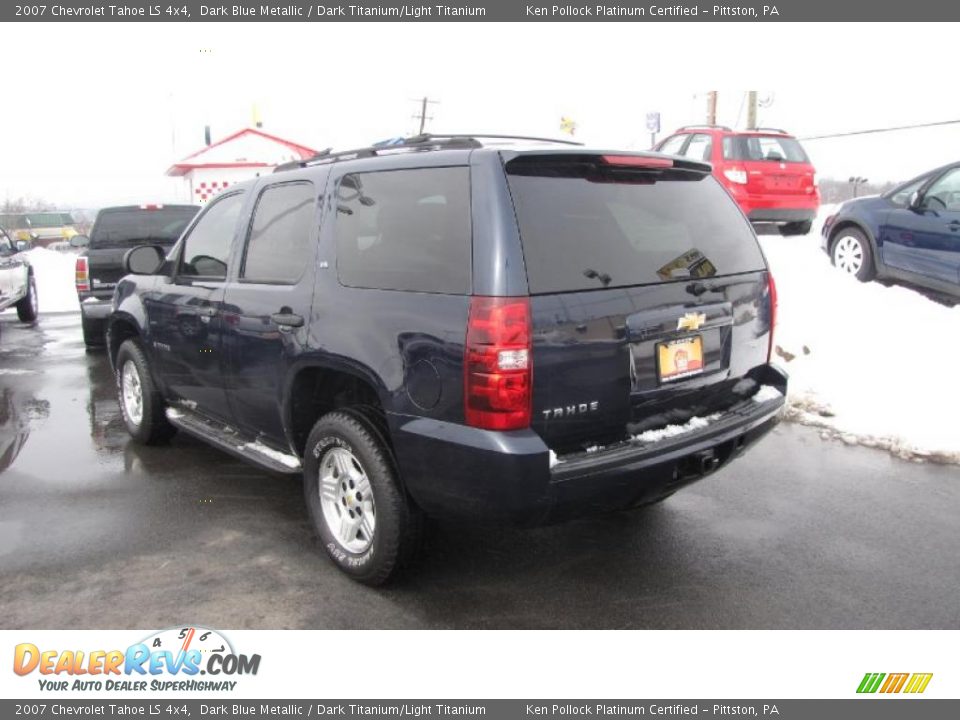 2007 Chevrolet Tahoe LS 4x4 Dark Blue Metallic / Dark Titanium/Light Titanium Photo #7
