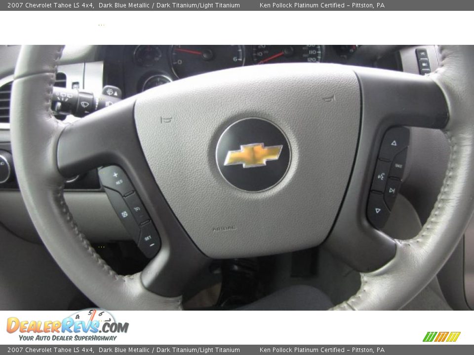 2007 Chevrolet Tahoe LS 4x4 Dark Blue Metallic / Dark Titanium/Light Titanium Photo #25