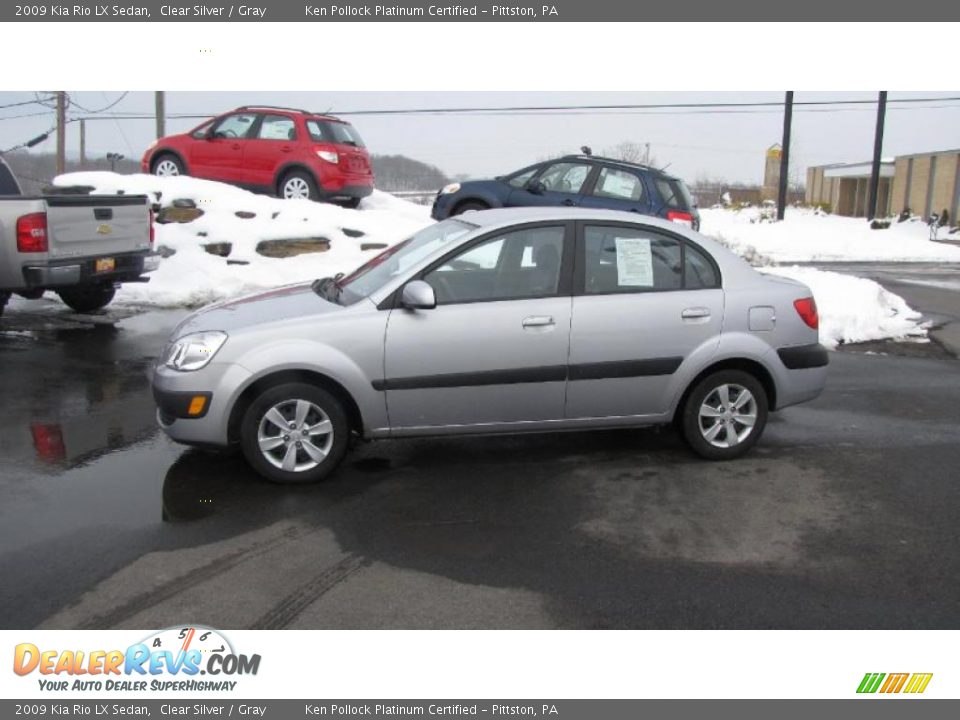 2009 Kia Rio LX Sedan Clear Silver / Gray Photo #1