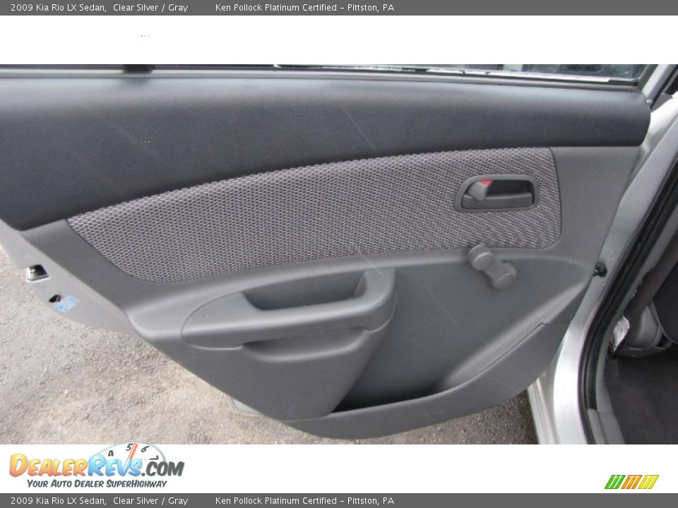 2009 Kia Rio LX Sedan Clear Silver / Gray Photo #11