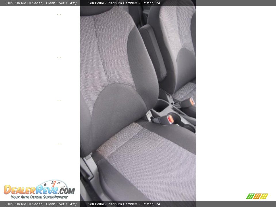 2009 Kia Rio LX Sedan Clear Silver / Gray Photo #14