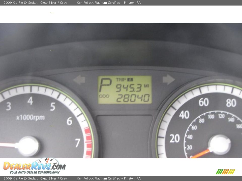 2009 Kia Rio LX Sedan Clear Silver / Gray Photo #23