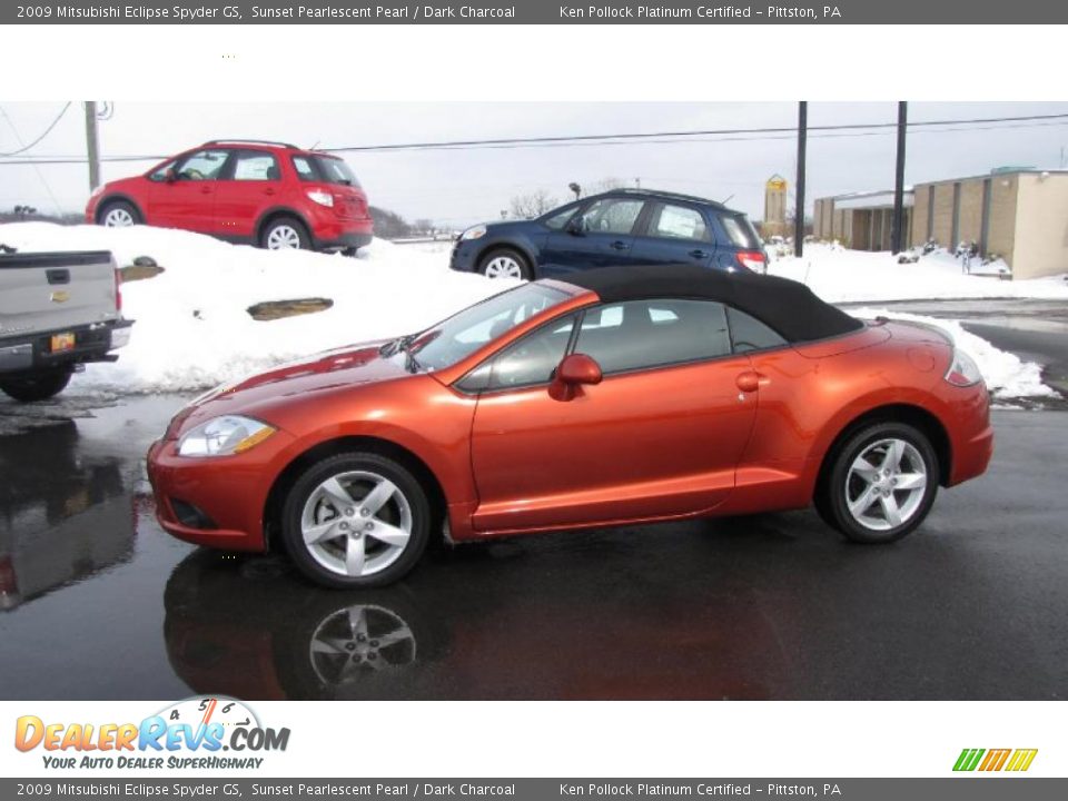 2009 Mitsubishi Eclipse Spyder GS Sunset Pearlescent Pearl / Dark Charcoal Photo #1