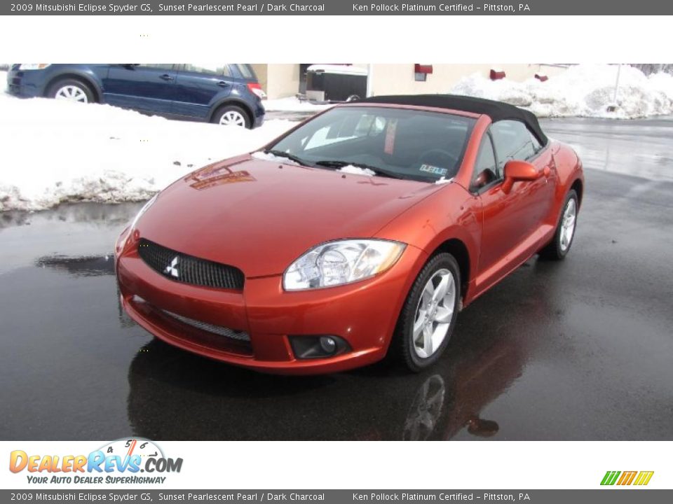 2009 Mitsubishi Eclipse Spyder GS Sunset Pearlescent Pearl / Dark Charcoal Photo #2