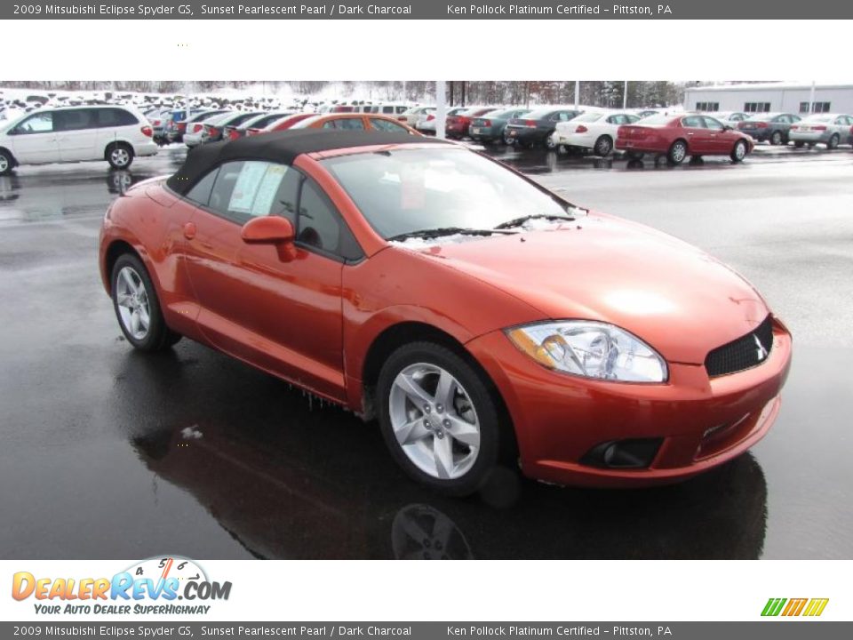 2009 Mitsubishi Eclipse Spyder GS Sunset Pearlescent Pearl / Dark Charcoal Photo #4