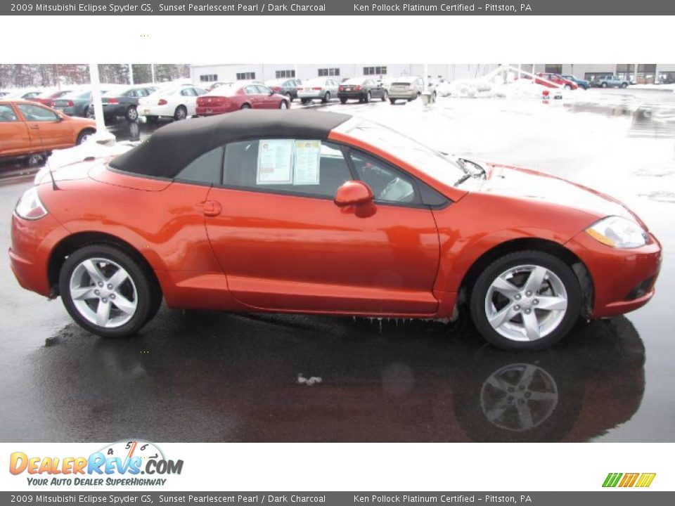 2009 Mitsubishi Eclipse Spyder GS Sunset Pearlescent Pearl / Dark Charcoal Photo #5