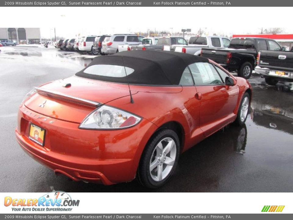 2009 Mitsubishi Eclipse Spyder GS Sunset Pearlescent Pearl / Dark Charcoal Photo #6