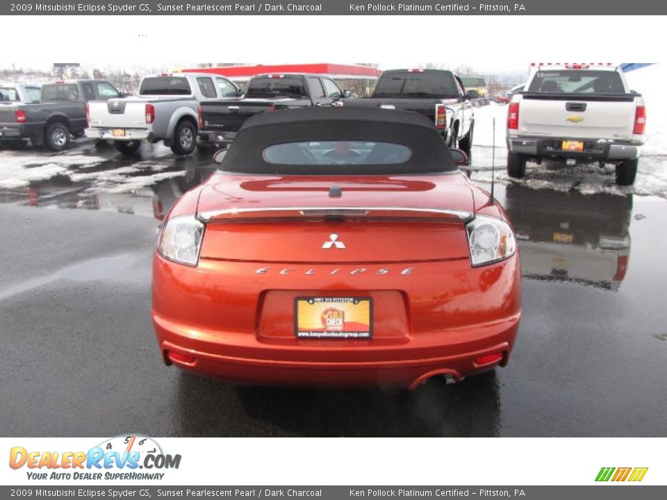 2009 Mitsubishi Eclipse Spyder GS Sunset Pearlescent Pearl / Dark Charcoal Photo #7