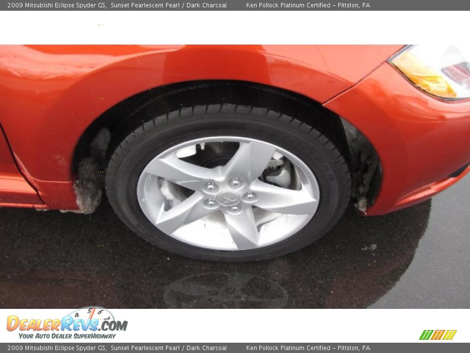 2009 Mitsubishi Eclipse Spyder GS Sunset Pearlescent Pearl / Dark Charcoal Photo #17