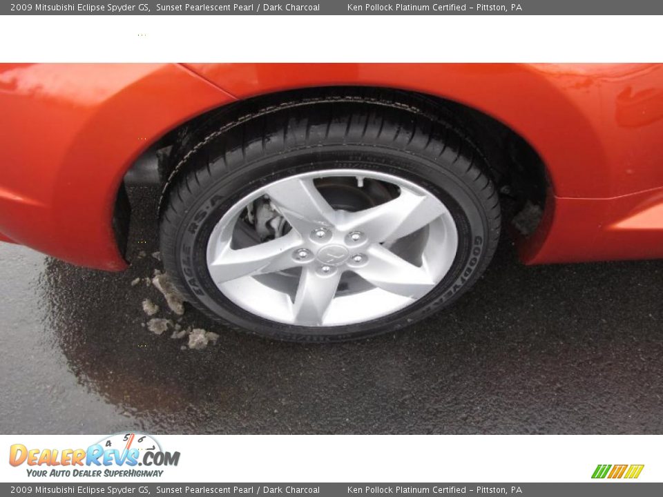 2009 Mitsubishi Eclipse Spyder GS Sunset Pearlescent Pearl / Dark Charcoal Photo #18
