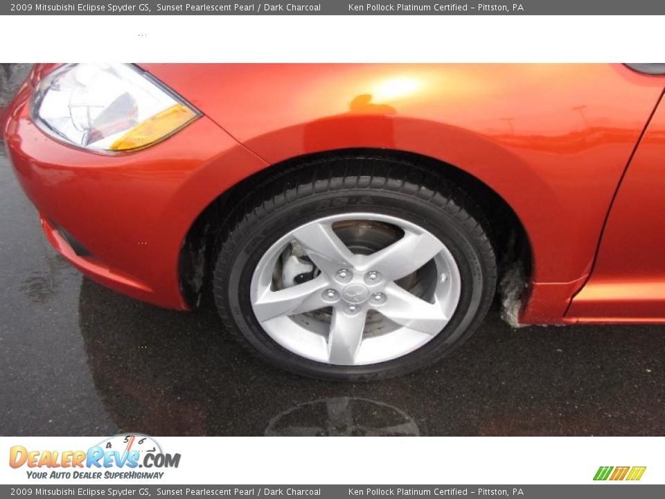 2009 Mitsubishi Eclipse Spyder GS Sunset Pearlescent Pearl / Dark Charcoal Photo #20