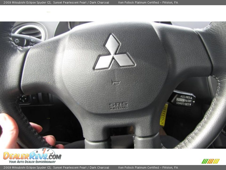 2009 Mitsubishi Eclipse Spyder GS Sunset Pearlescent Pearl / Dark Charcoal Photo #21