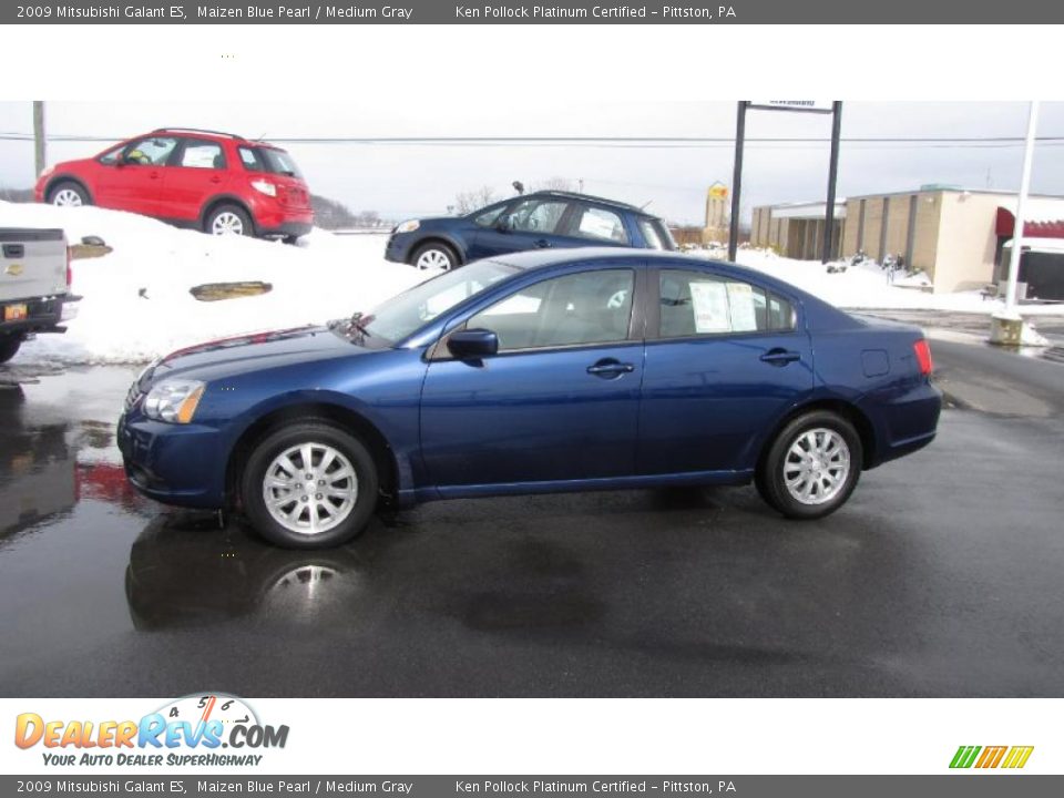 2009 Mitsubishi Galant ES Maizen Blue Pearl / Medium Gray Photo #1