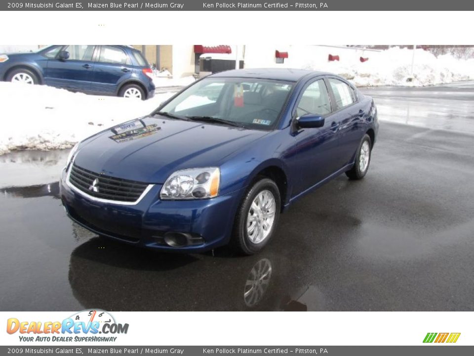 2009 Mitsubishi Galant ES Maizen Blue Pearl / Medium Gray Photo #2