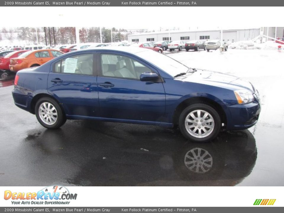 2009 Mitsubishi Galant ES Maizen Blue Pearl / Medium Gray Photo #5