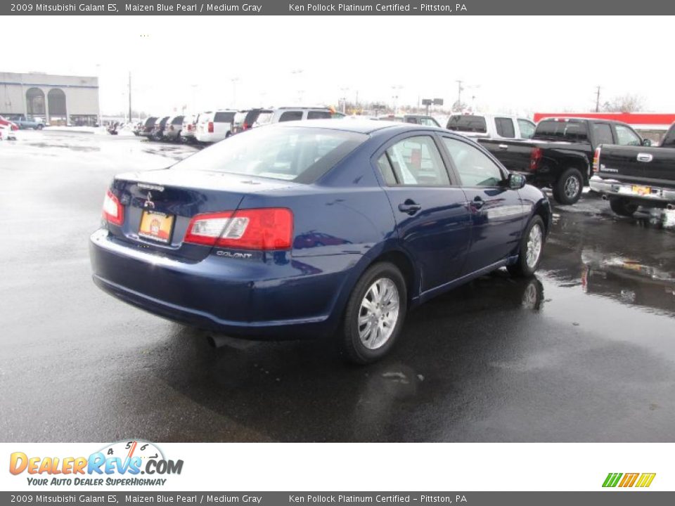 2009 Mitsubishi Galant ES Maizen Blue Pearl / Medium Gray Photo #6