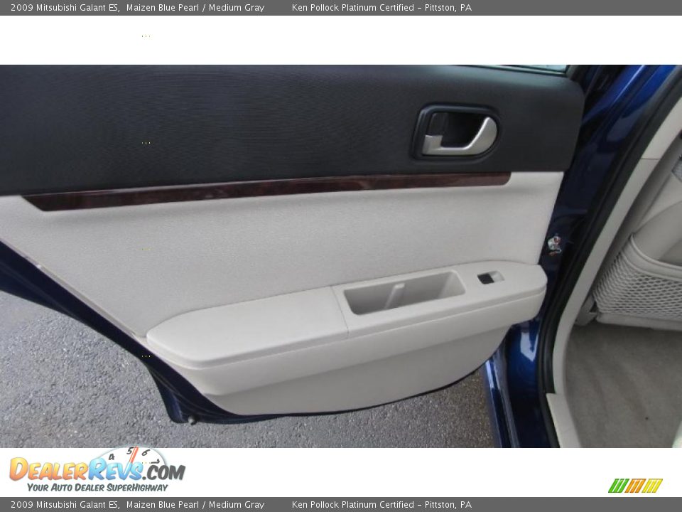 2009 Mitsubishi Galant ES Maizen Blue Pearl / Medium Gray Photo #11