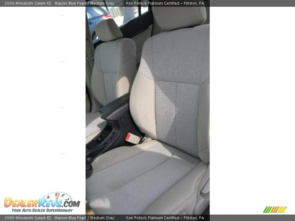 2009 Mitsubishi Galant ES Maizen Blue Pearl / Medium Gray Photo #12
