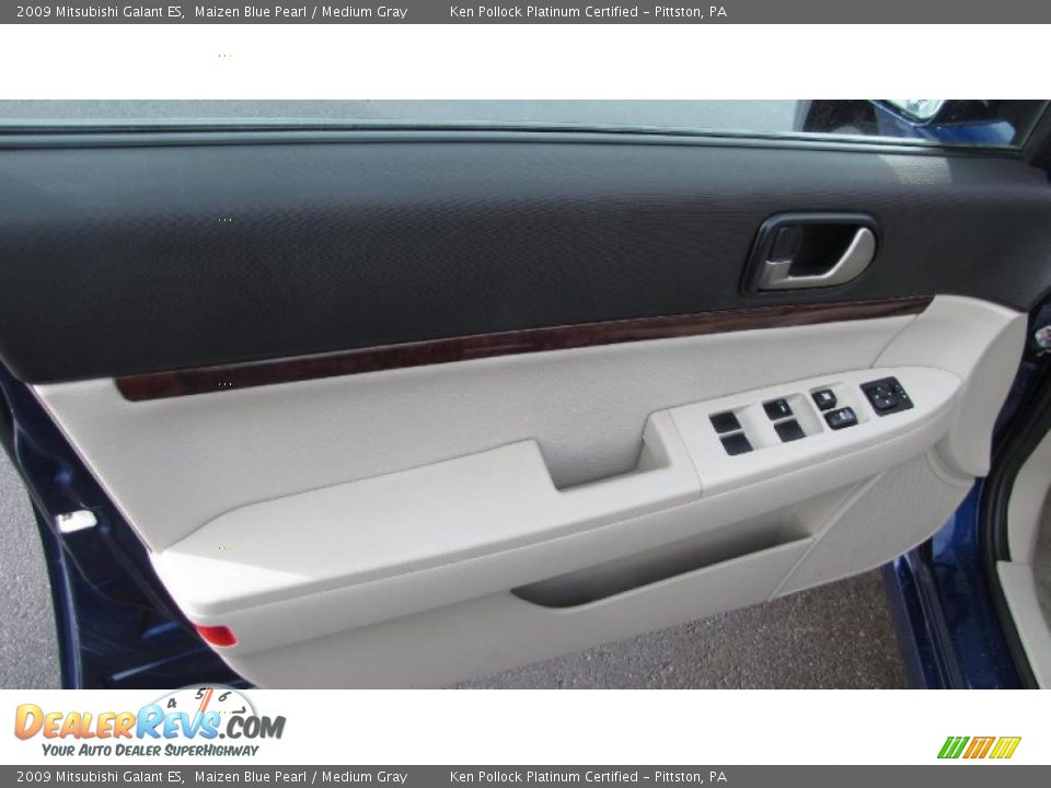 2009 Mitsubishi Galant ES Maizen Blue Pearl / Medium Gray Photo #13