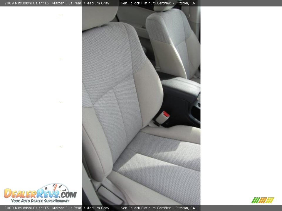 2009 Mitsubishi Galant ES Maizen Blue Pearl / Medium Gray Photo #14