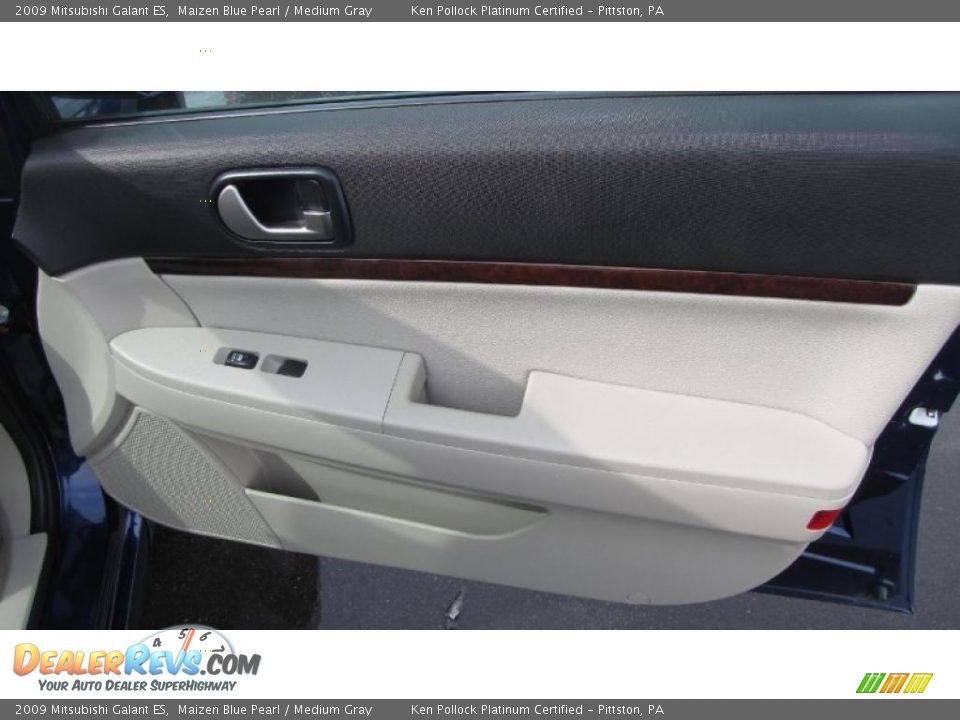 2009 Mitsubishi Galant ES Maizen Blue Pearl / Medium Gray Photo #15