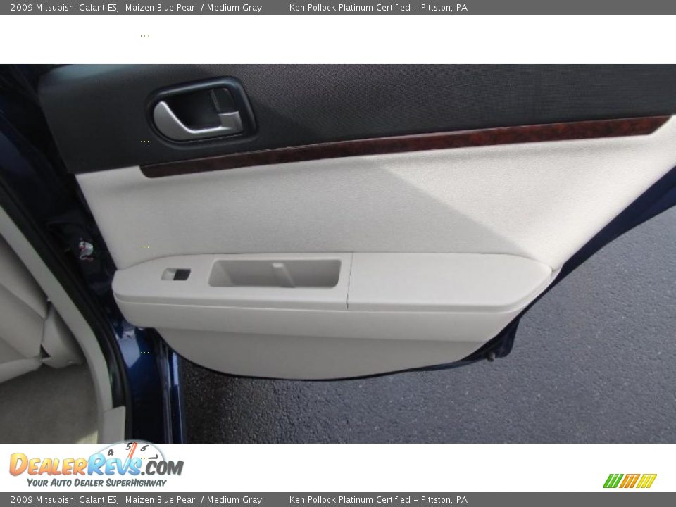 2009 Mitsubishi Galant ES Maizen Blue Pearl / Medium Gray Photo #17