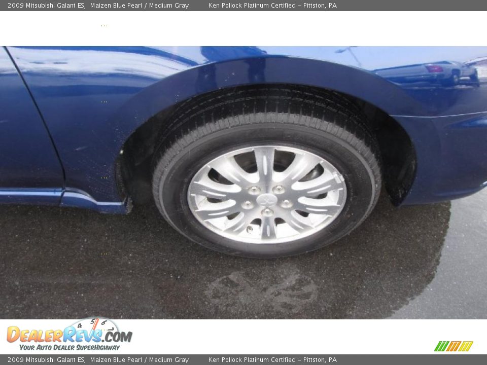 2009 Mitsubishi Galant ES Maizen Blue Pearl / Medium Gray Photo #19
