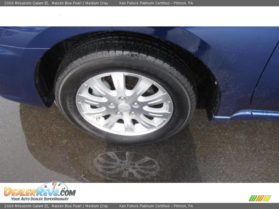 2009 Mitsubishi Galant ES Maizen Blue Pearl / Medium Gray Photo #22
