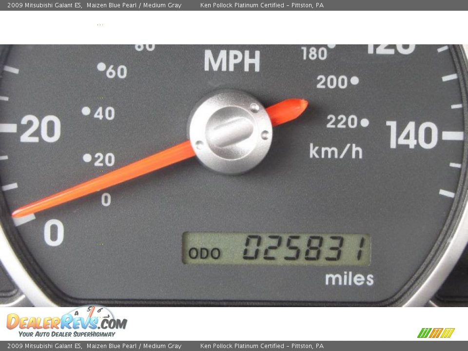 2009 Mitsubishi Galant ES Maizen Blue Pearl / Medium Gray Photo #24