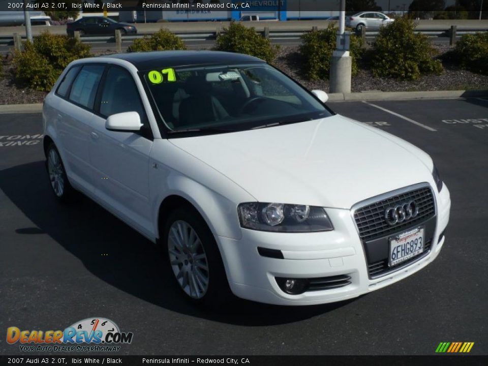 2007 Audi A3 2.0T Ibis White / Black Photo #1