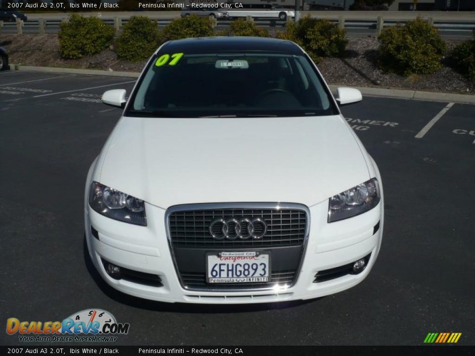 2007 Audi A3 2.0T Ibis White / Black Photo #2