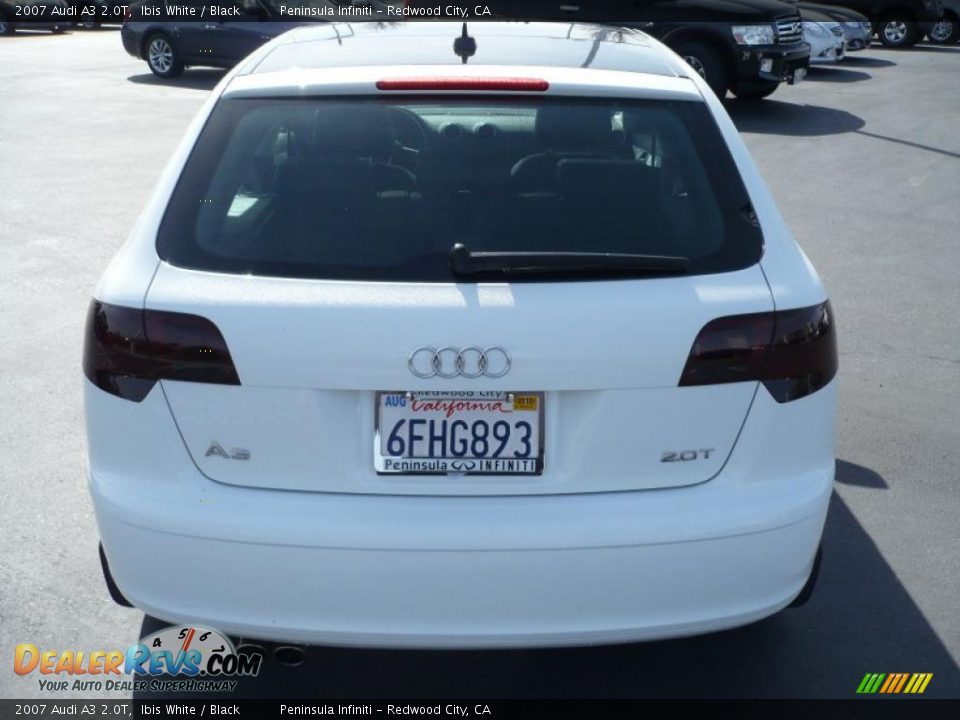 2007 Audi A3 2.0T Ibis White / Black Photo #6