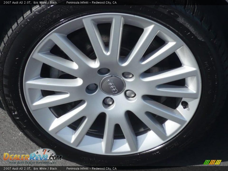 2007 Audi A3 2.0T Ibis White / Black Photo #10