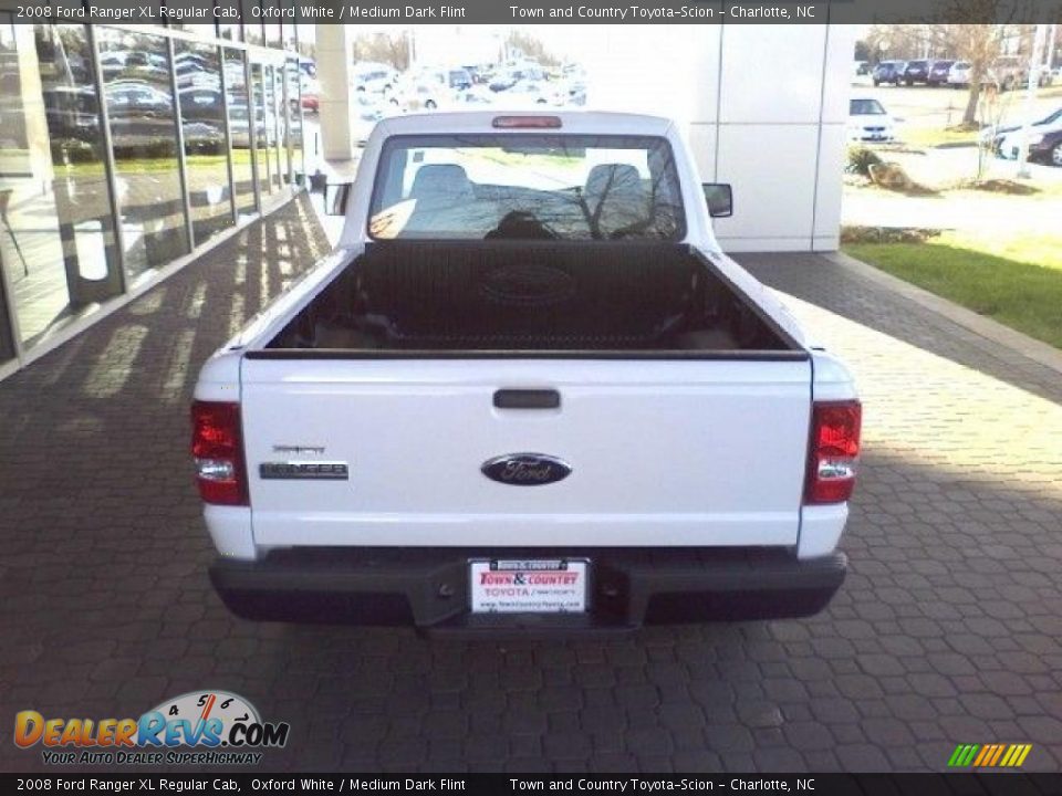 2008 Ford Ranger XL Regular Cab Oxford White / Medium Dark Flint Photo #4