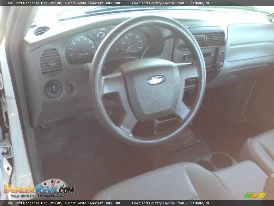 2008 Ford Ranger XL Regular Cab Oxford White / Medium Dark Flint Photo #5